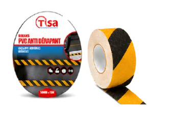 Anti d&eacute;rapant noir et jaune PVC