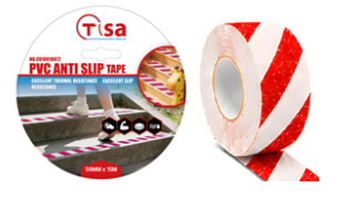 Anti d&eacute;rapant Rouge et blanc PVC