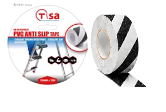 Anti d&eacute;rapant Noir et blanc PVC sabl&eacute;
